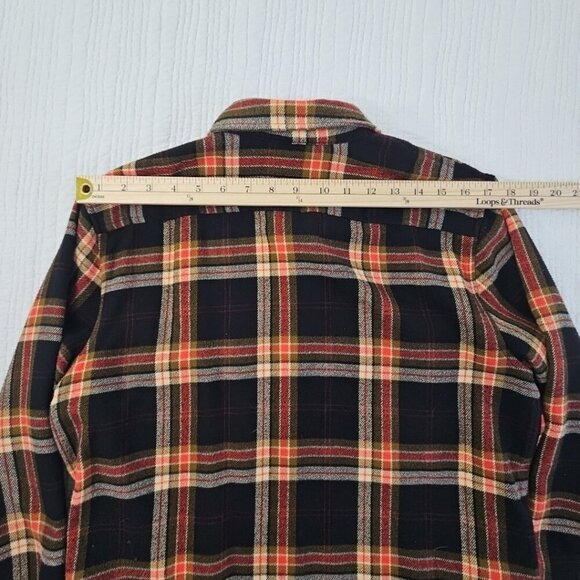Forever 21 Man Full Zip Shacket Men's S Plaid Black Brown Long Sleeve EUC LN - Picture 11 of 15